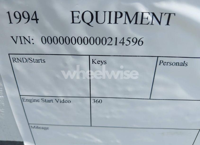 Photo 9 of 1994 Equipment Gse 1215 (VIN 00000000000214596)