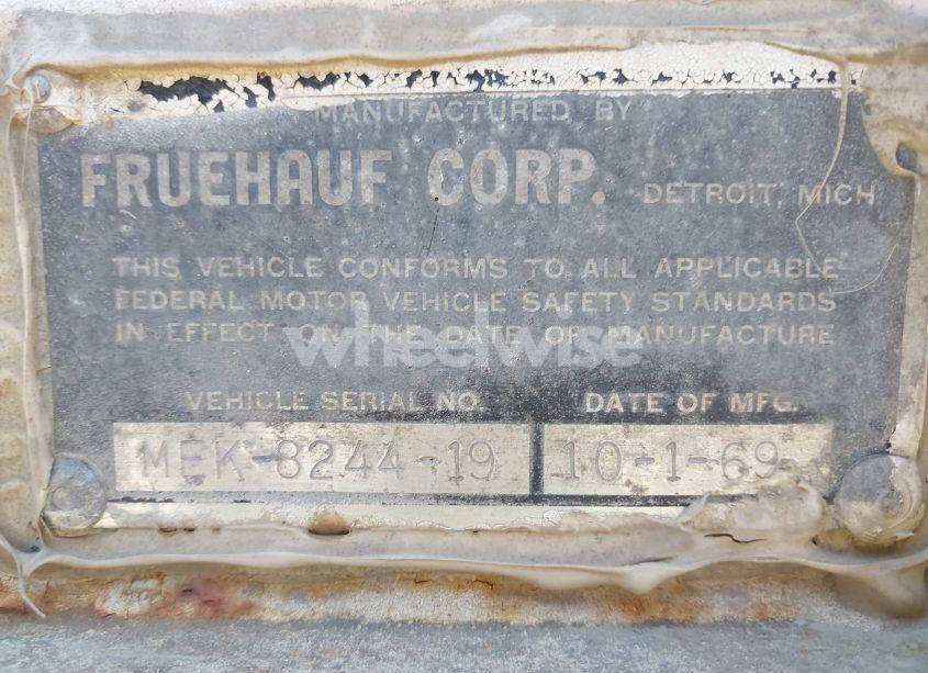 Photo 9 of 1985 Fruehauf Semi-trailer N/A (VIN 00000000MEK824419)