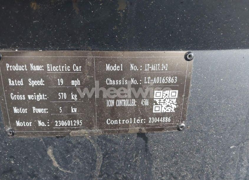 Photo 9 of 2023 Golf Cart ICON I 40 (VIN 0000000LTA0165863)