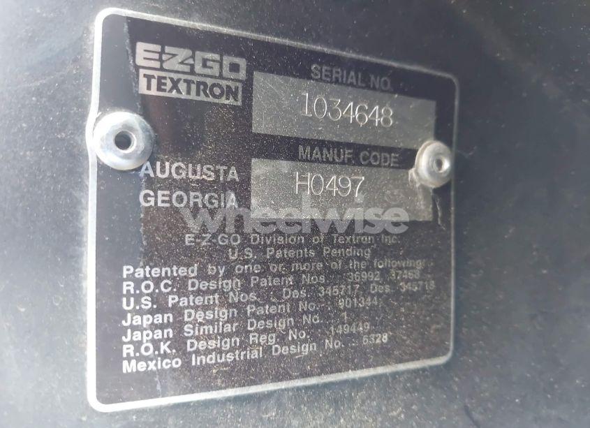 Photo 9 of 1997 Golf Cart UNKNOWN (VIN 1034648)