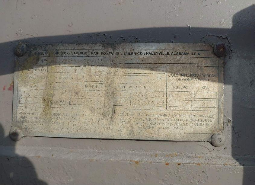 1997 Fontaine Trailer