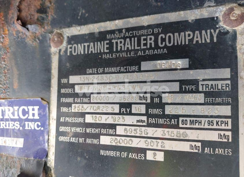 2007 Fontaine Trailer
