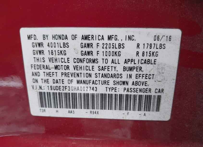 Photo 9 of 2017 Acura Ilx ACURAWATCH PLUS PACKAGE (VIN 19UDE2F30HA002743)