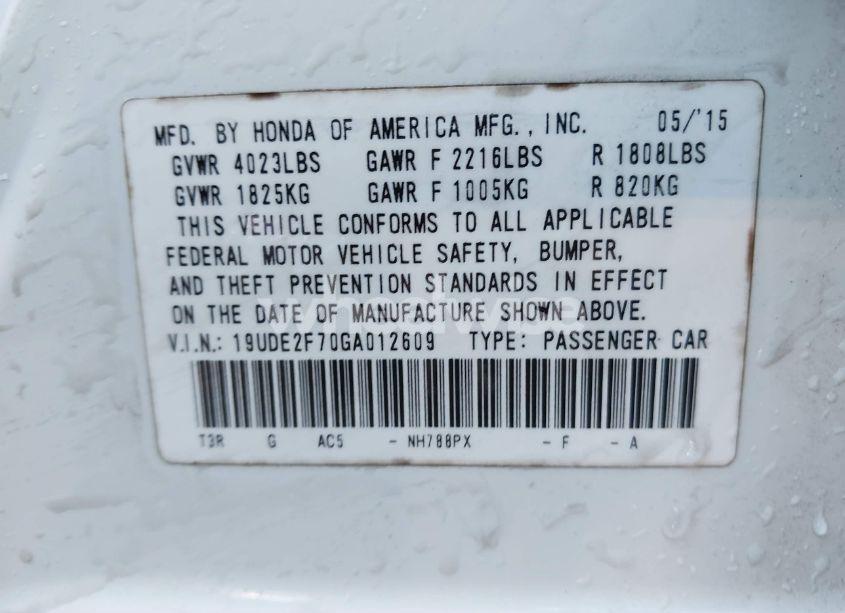 Photo 9 of 2016 Acura Ilx PREMIUM PACKAGE/TECHNOLOGY PLUS PACKAGE (VIN 19UDE2F70GA012609)