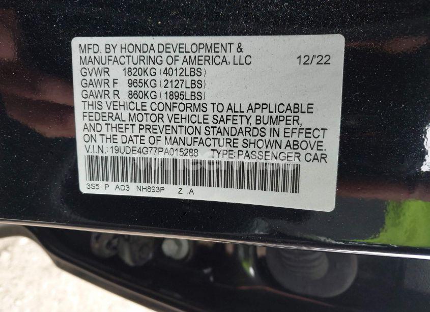 Photo 9 of 2023 Acura Integra A-SPEC W/ TECHNOLOGY (VIN 19UDE4G77PA015288)