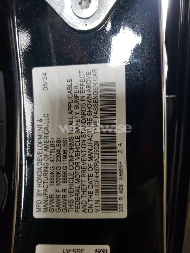 Photo 12 of 2024 ACURA INTEGRA A-SPEC (VIN 19UDE4H37RA029528)