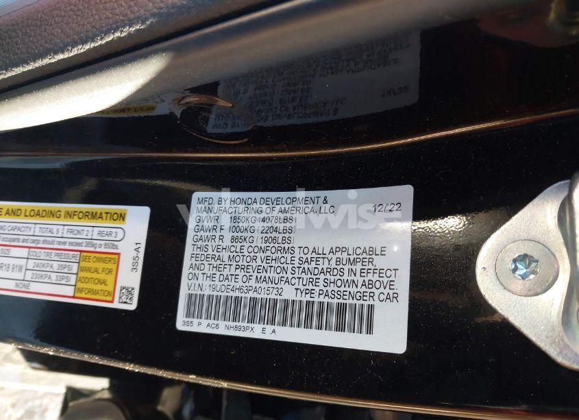 Photo 9 of 2023 Acura Integra A-SPEC W/ TECHNOLOGY (VIN 19UDE4H63PA015732)