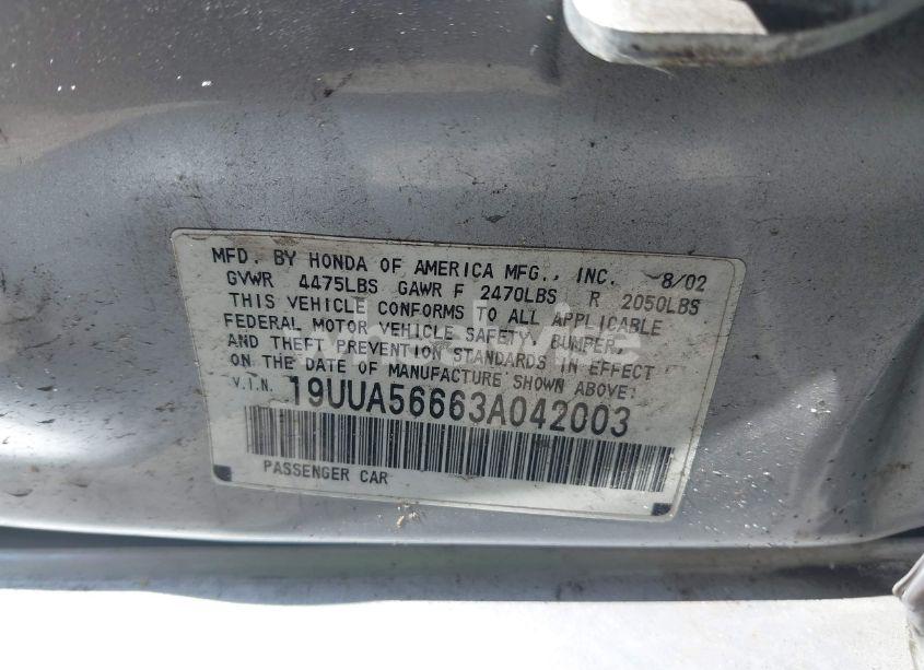 Photo 9 of 2003 Acura Tl 3.2 (VIN 19UUA56663A042003)