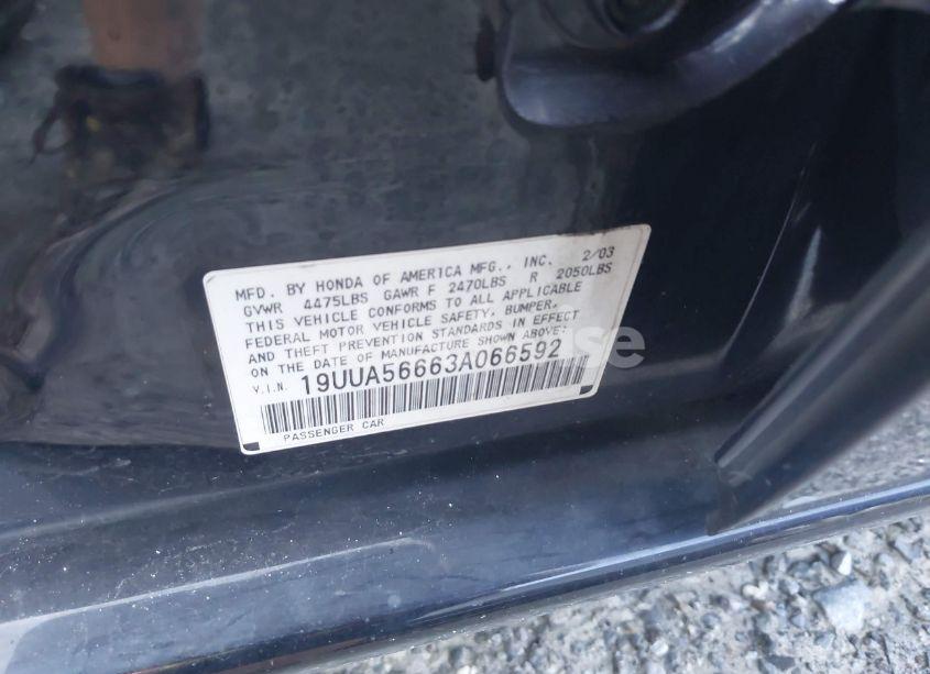 Photo 9 of 2003 Acura Tl 3.2 (VIN 19UUA56663A066592)