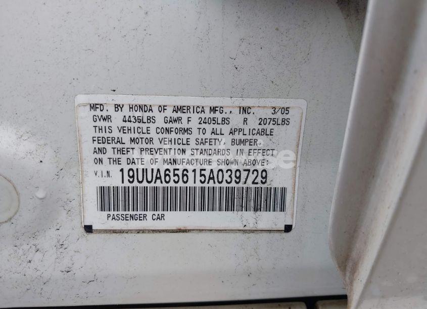 Photo 9 of 2005 Acura Tl N/A (VIN 19UUA65615A039729)