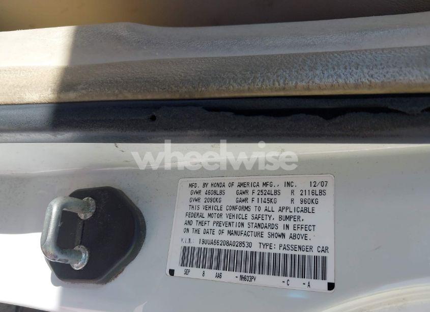 Photo 9 of 2008 Acura Tl 3.2 (VIN 19UUA66208A028530)