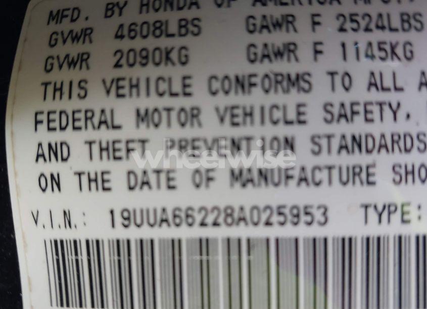 Photo 9 of 2008 Acura Tl 3.2 (VIN 19UUA66228A025953)