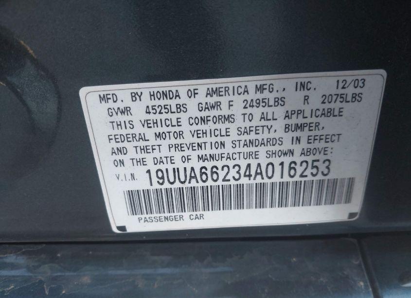 Photo 9 of 2004 Acura Tl (VIN 19UUA66234A016253)