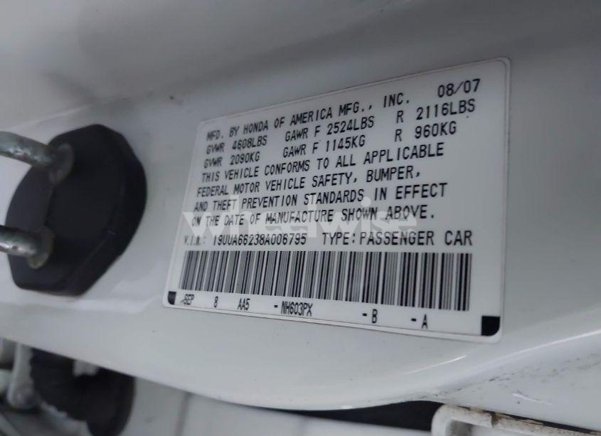 Photo 9 of 2008 Acura Tl 3.2 (VIN 19UUA66238A006795)