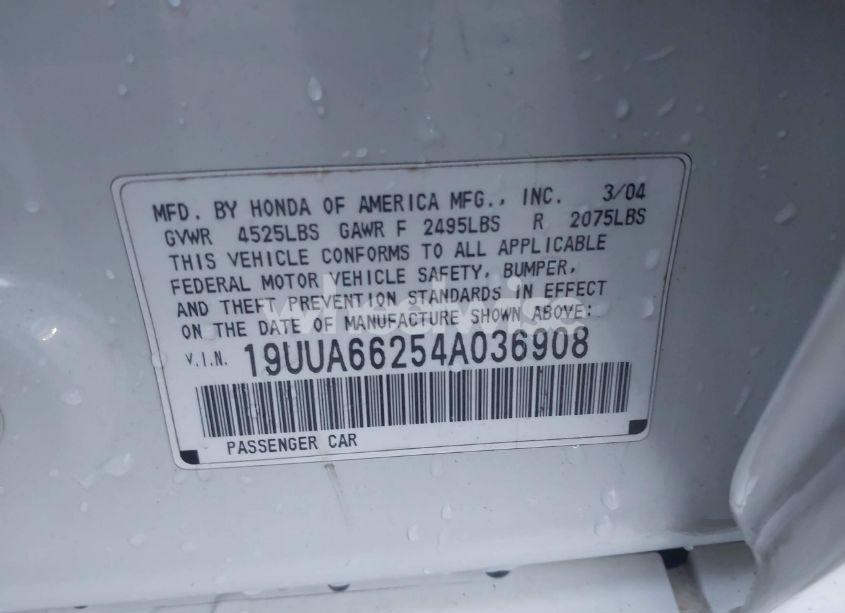 Photo 9 of 2004 Acura Tl (VIN 19UUA66254A036908)