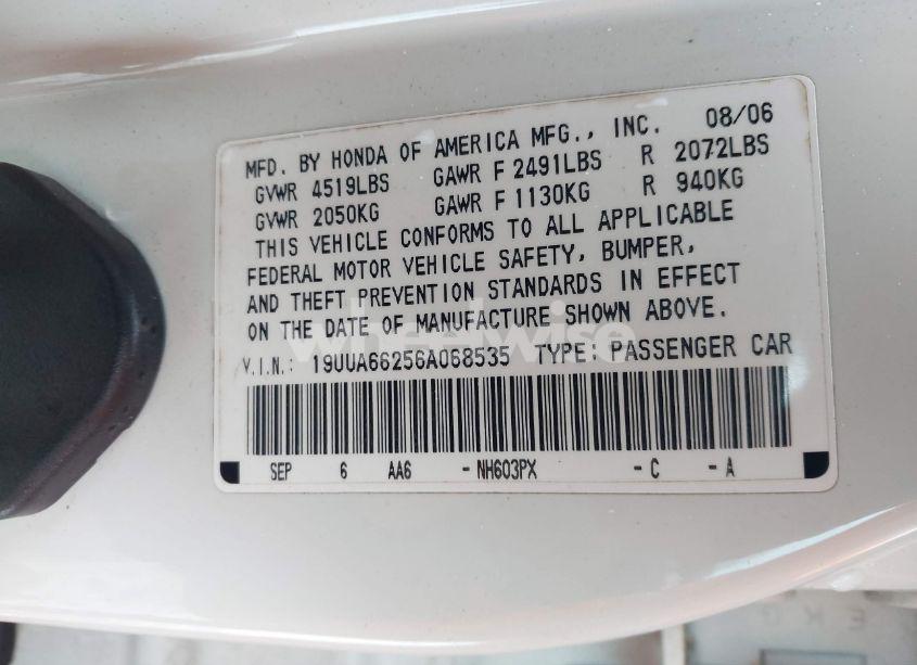 Photo 9 of 2006 Acura Tl (VIN 19UUA66256A068535)