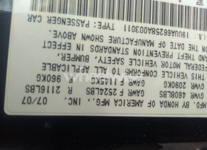 Photo 9 of 2008 Acura Tl 3.2 (VIN 19UUA66258A003011)