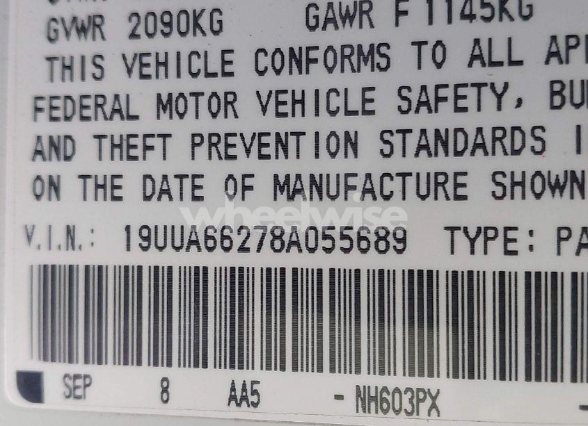 Photo 9 of 2008 Acura Tl 3.2 (VIN 19UUA66278A055689)