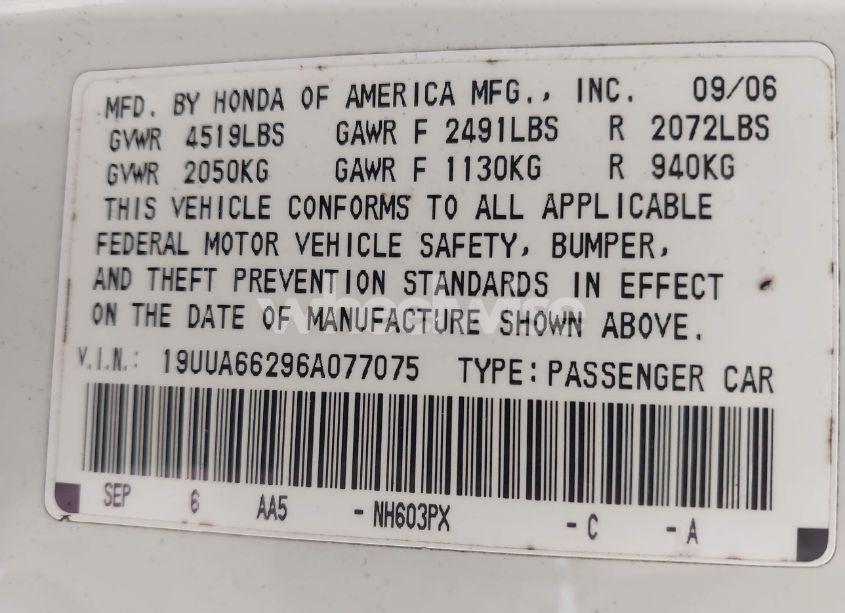 Photo 9 of 2006 Acura Tl (VIN 19UUA66296A077075)