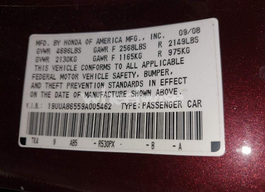 Photo 9 of 2009 Acura Tl 3.5 (VIN 19UUA86559A005462)