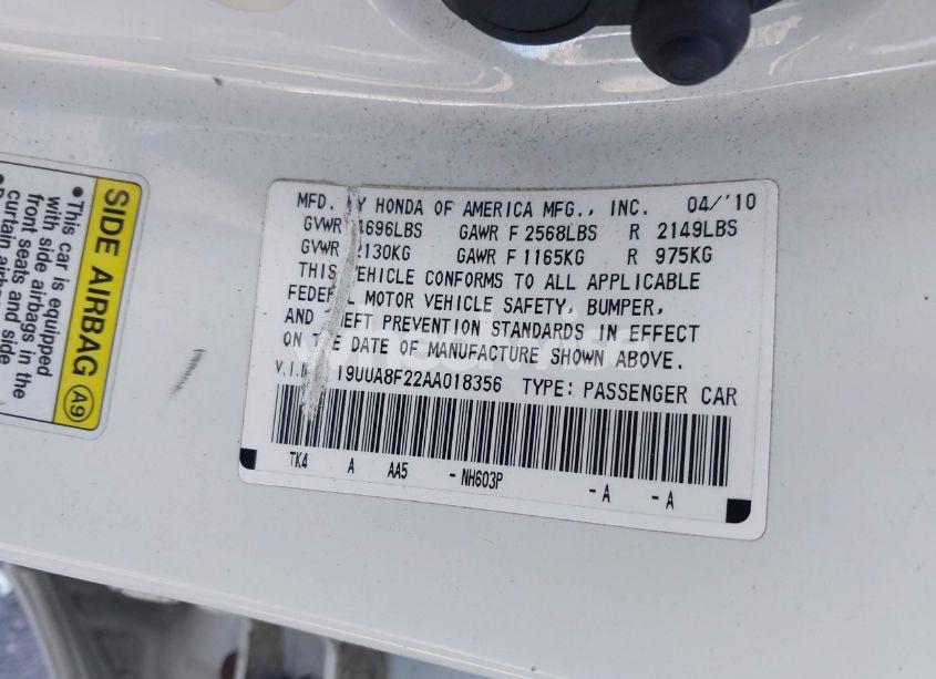 Photo 9 of 2010 Acura Tl 3.5 (VIN 19UUA8F22AA018356)