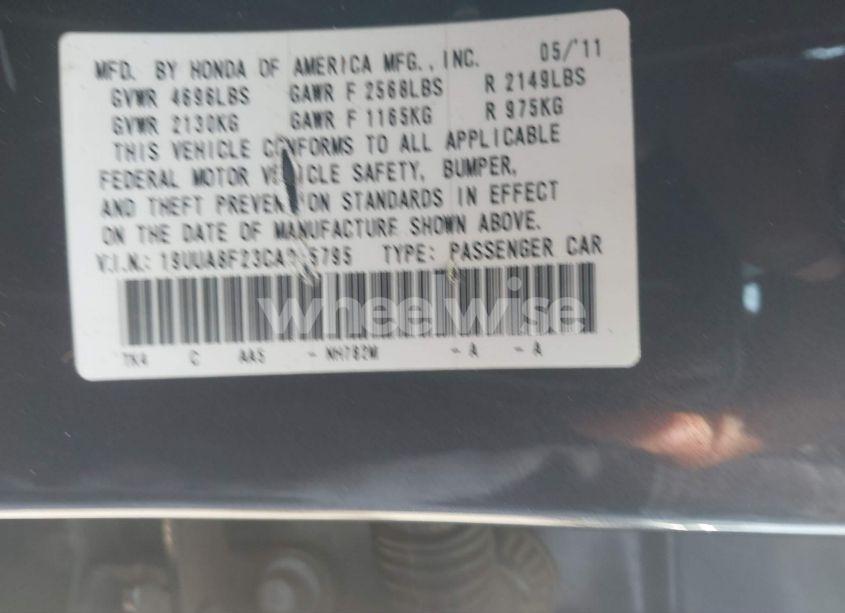 Photo 9 of 2012 Acura Tl 3.5 (VIN 19UUA8F23CA005795)