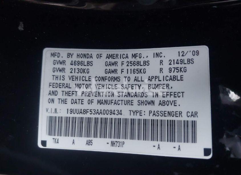 Photo 9 of 2010 Acura Tl 3.5 (VIN 19UUA8F53AA009434)