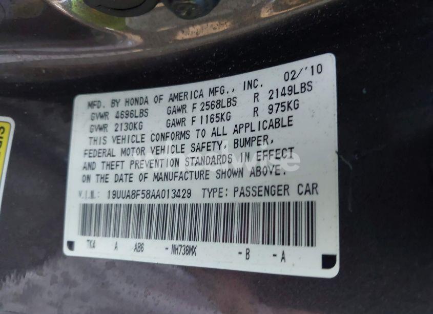 Photo 9 of 2010 Acura Tl 3.5 (VIN 19UUA8F58AA013429)