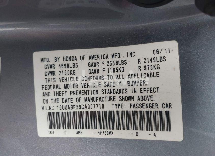 Photo 9 of 2012 Acura Tl 3.5 (VIN 19UUA8F59CA007710)