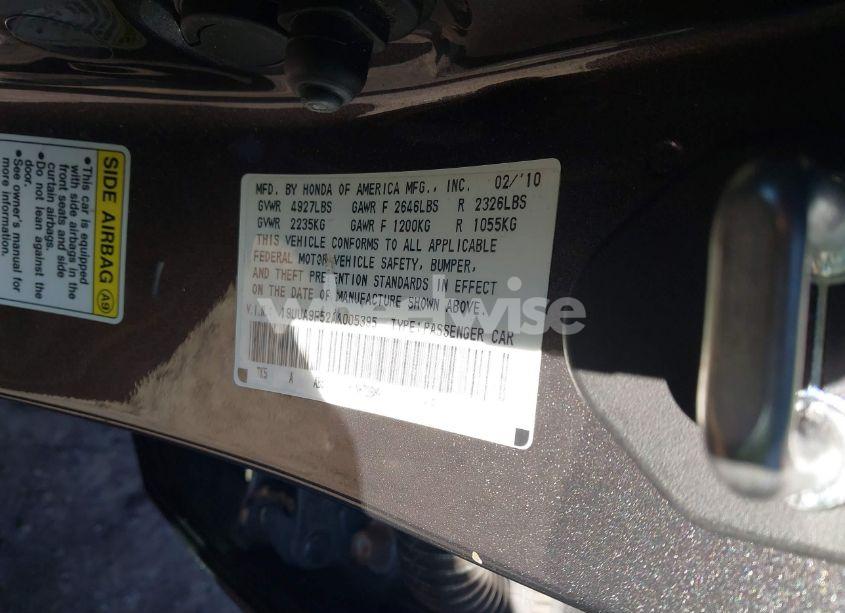 Photo 9 of 2010 Acura Tl 3.7 (VIN 19UUA9F52AA005395)