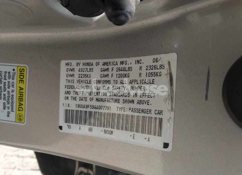 Photo 9 of 2010 Acura Tl 3.7 (VIN 19UUA9F59AA007791)