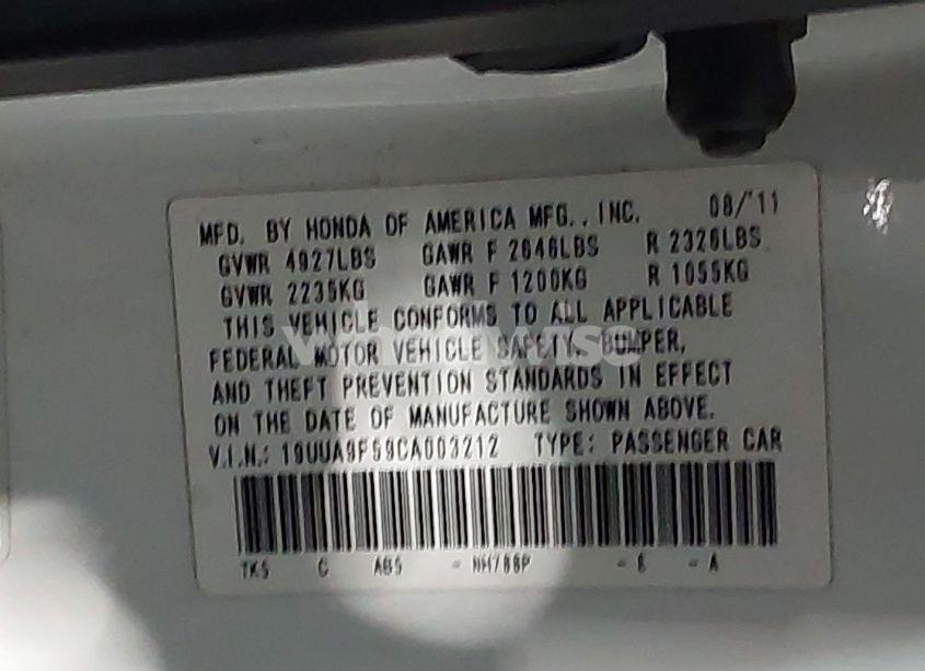 Photo 9 of 2012 Acura Tl 3.7 (VIN 19UUA9F59CA003212)