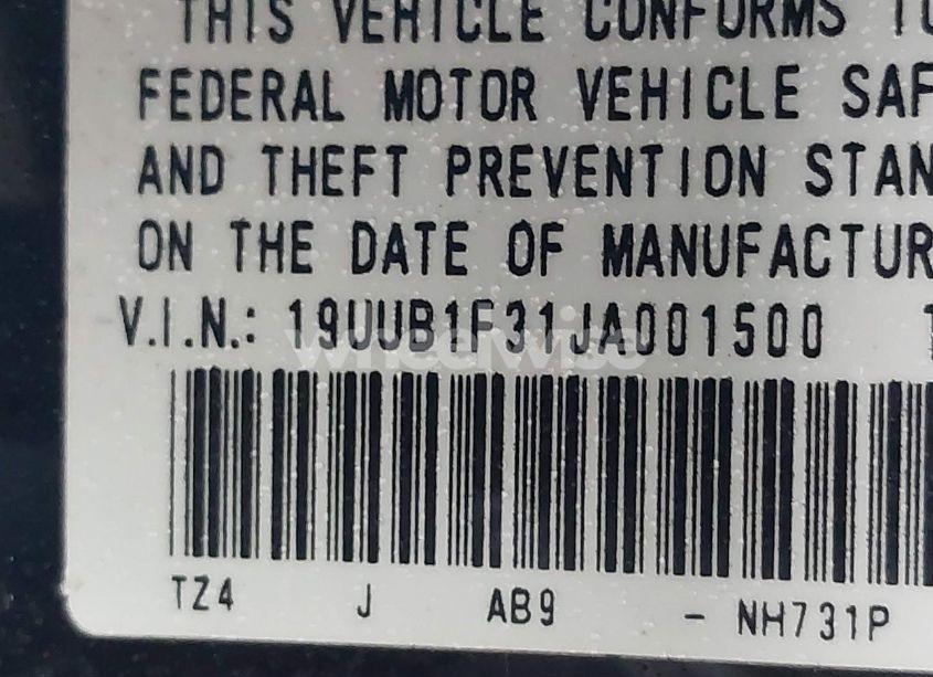 Photo 9 of 2018 Acura Tlx (VIN 19UUB1F31JA001500)