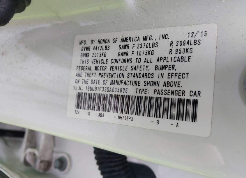 Photo 9 of 2016 Acura Tlx (VIN 19UUB1F33GA005606)