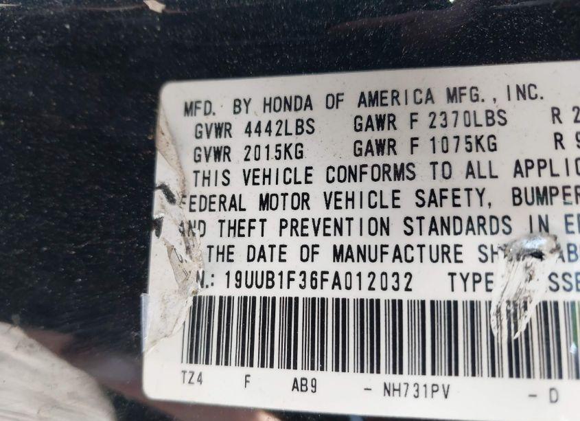 Photo 17 of 2015 Acura Tlx (VIN 19UUB1F36FA012032)