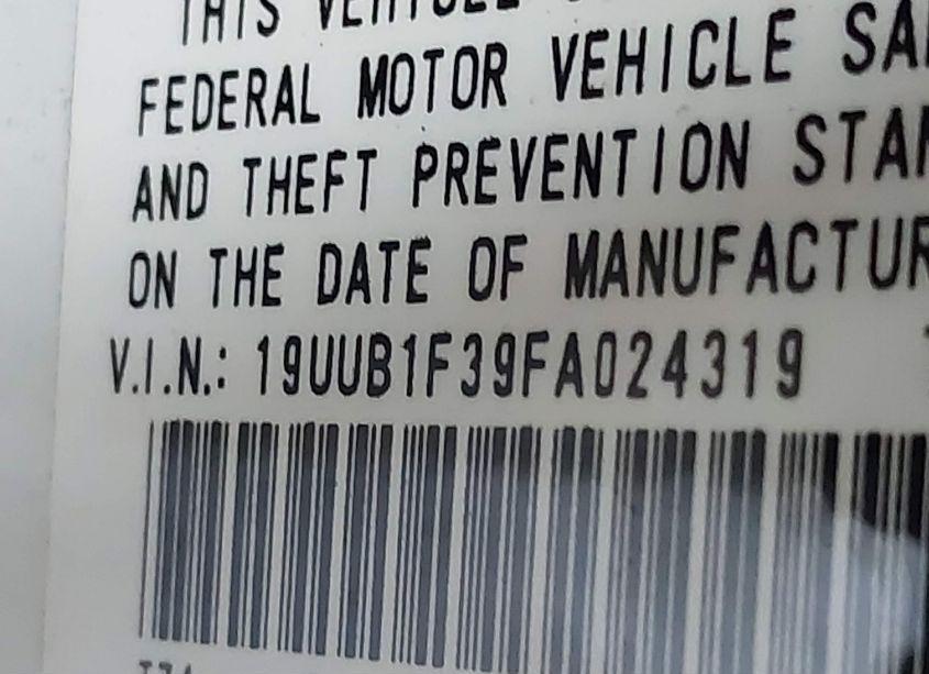 Photo 9 of 2015 Acura Tlx (VIN 19UUB1F39FA024319)