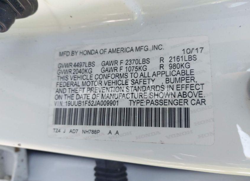 Photo 9 of 2018 Acura Tlx TECH PKG (VIN 19UUB1F52JA009901)