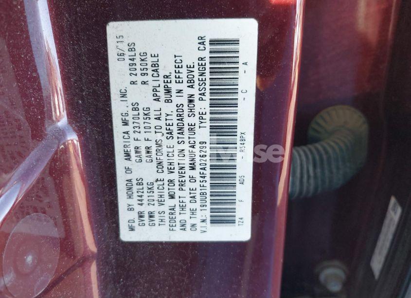 Photo 9 of 2015 Acura Tlx TECH (VIN 19UUB1F54FA026299)