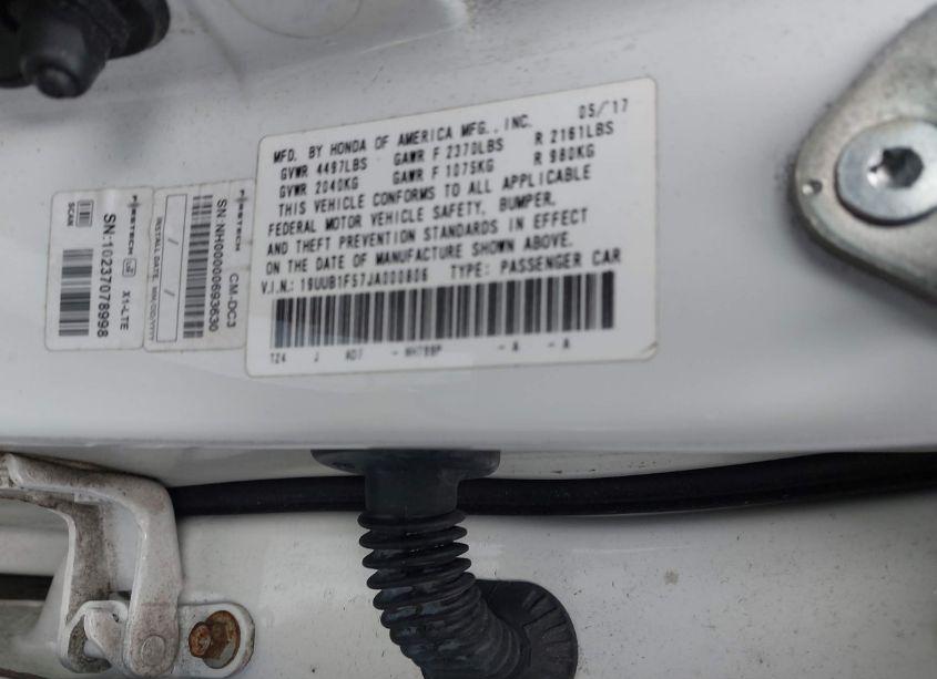 Photo 9 of 2018 Acura Tlx TECH PKG (VIN 19UUB1F57JA000806)