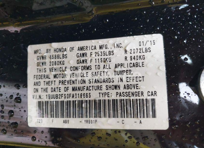 Photo 9 of 2015 Acura Tlx V6 TECH (VIN 19UUB2F50FA016665)