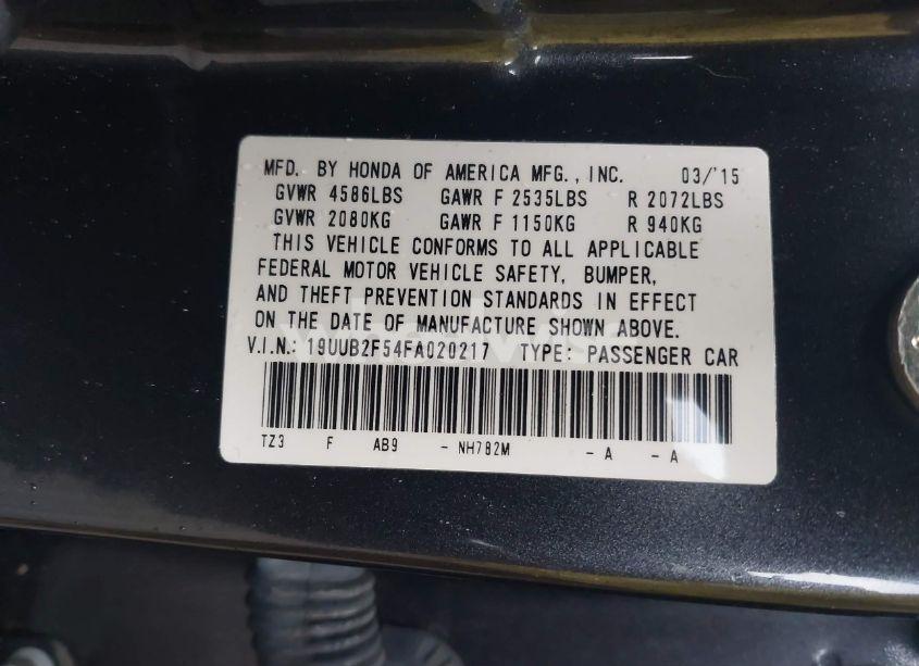 Photo 9 of 2015 Acura Tlx V6 TECH (VIN 19UUB2F54FA020217)