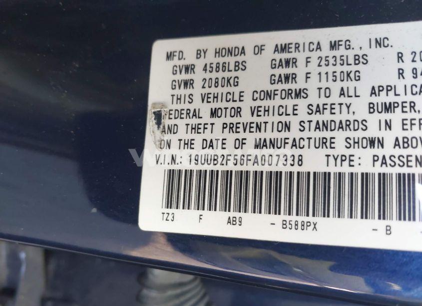 Photo 9 of 2015 Acura Tlx V6 TECH (VIN 19UUB2F56FA007338)