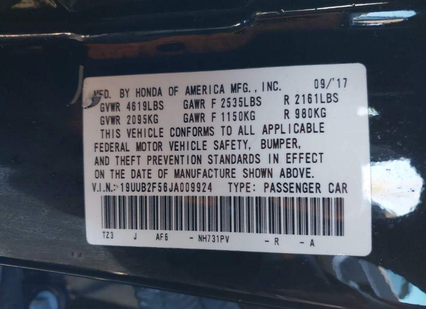 Photo 9 of 2018 Acura Tlx TECH PKG (VIN 19UUB2F56JA009924)