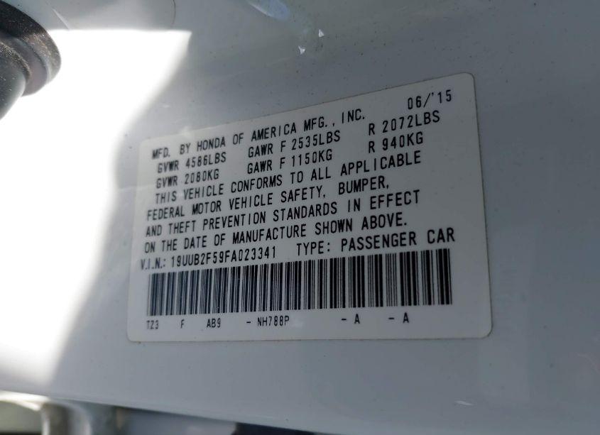 Photo 9 of 2015 Acura Tlx V6 TECH (VIN 19UUB2F59FA023341)