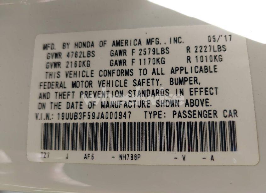 Photo 9 of 2018 Acura Tlx TECH PKG (VIN 19UUB3F59JA000947)