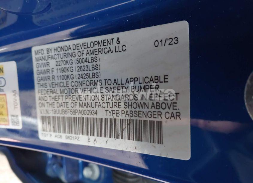 Photo 9 of 2023 Acura Tlx A-SPEC (VIN 19UUB6F58PA000934)