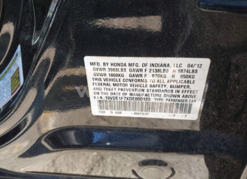 Photo 9 of 2013 Acura Ilx 2.0L (VIN 19VDE1F7XDE000185)