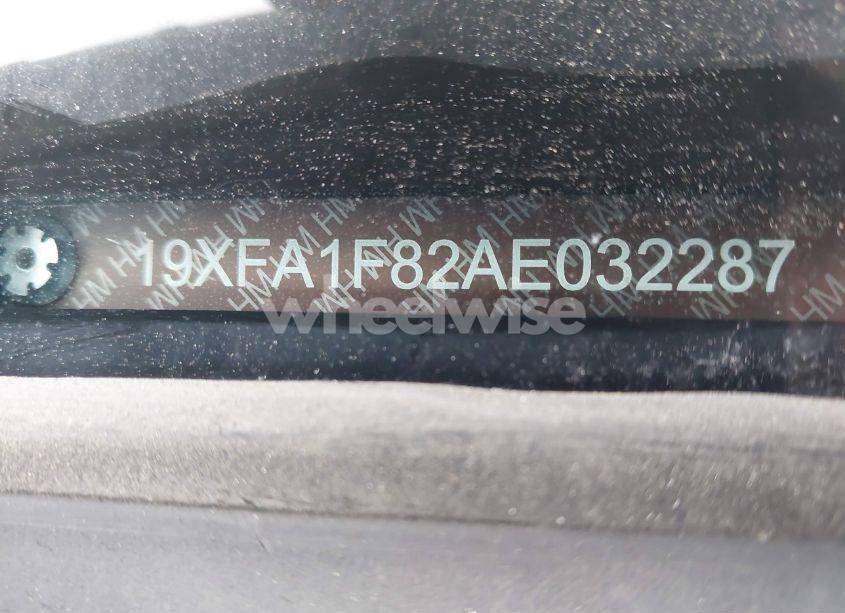 Photo 9 of 2010 Honda Civic EX (VIN 19XFA1F82AE032287)