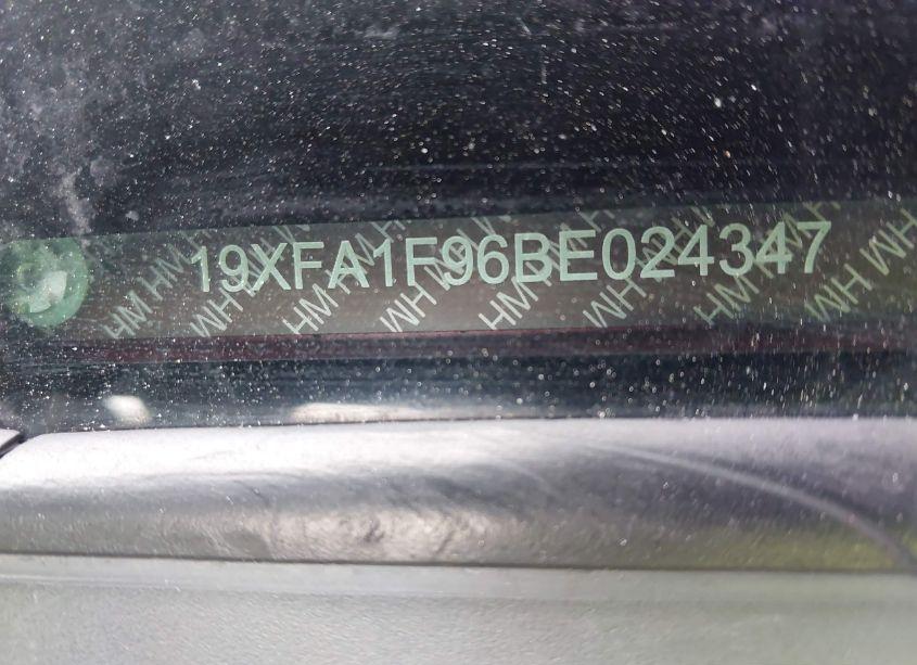 Photo 9 of 2011 Honda Civic EX-L (VIN 19XFA1F96BE024347)