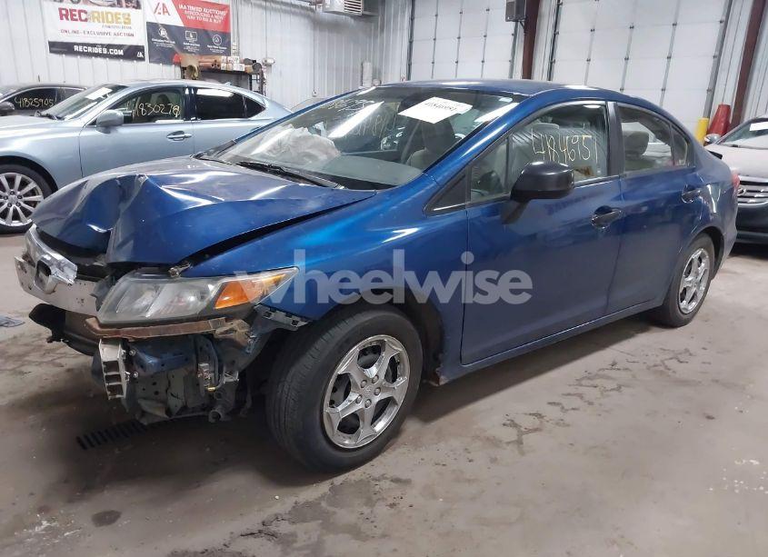 Photo 2 of 2012 Honda Civic DX (VIN 19XFB2F26CE002534)
